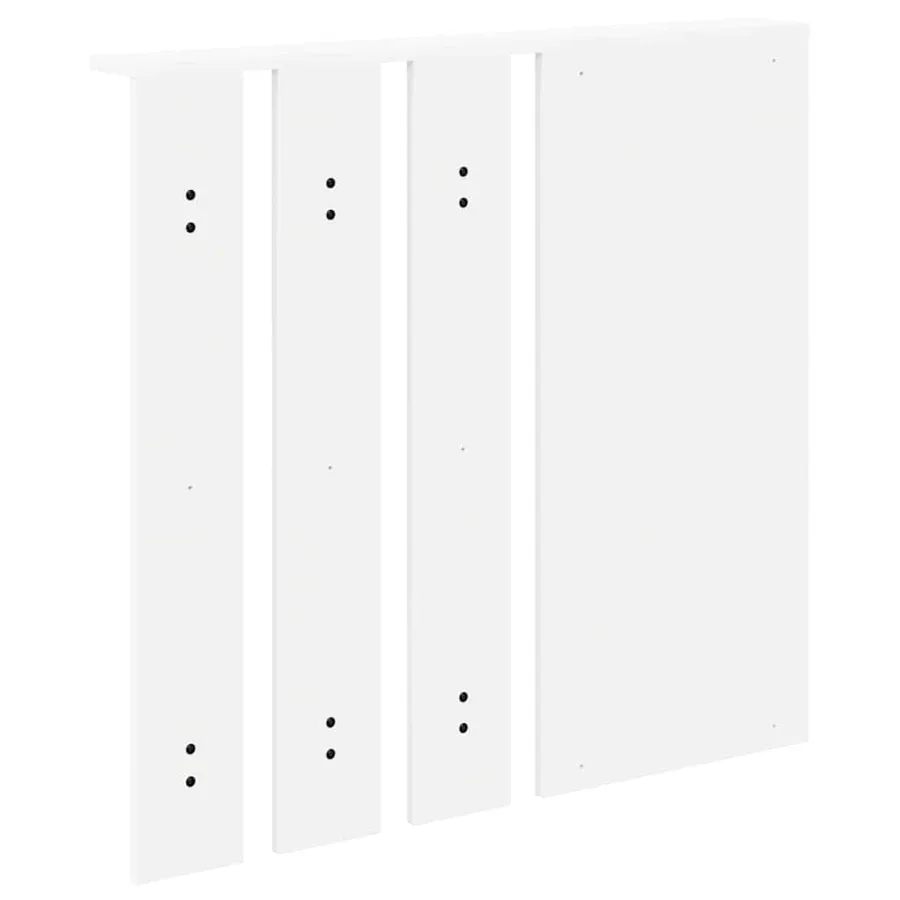 Porte-manteau mural Blanc 84 x 10 x 80 cm Bois d'ingénierie - 7