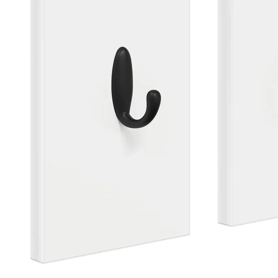 Porte-manteau mural Blanc 84 x 10 x 80 cm Bois d'ingénierie - 9