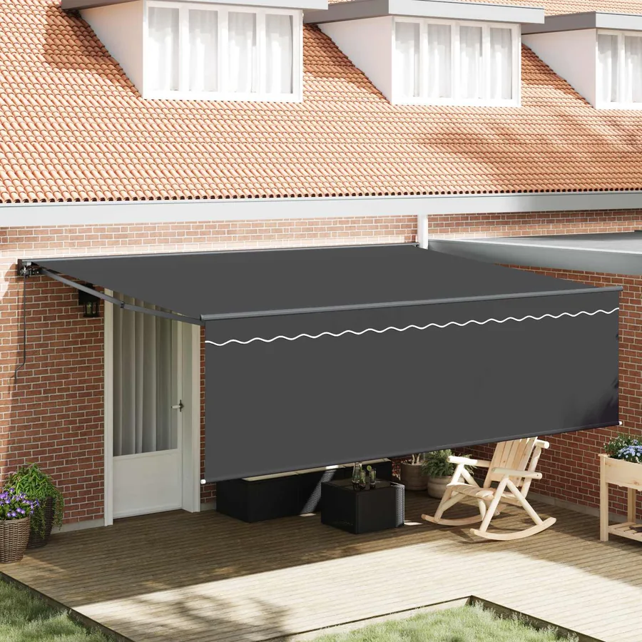 Auvent Rétractable Anthracite 450 × 300 cm