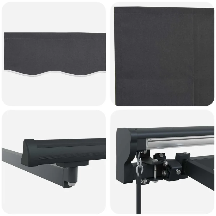 Auvent Rétractable Anthracite 450 × 300 cm - 10