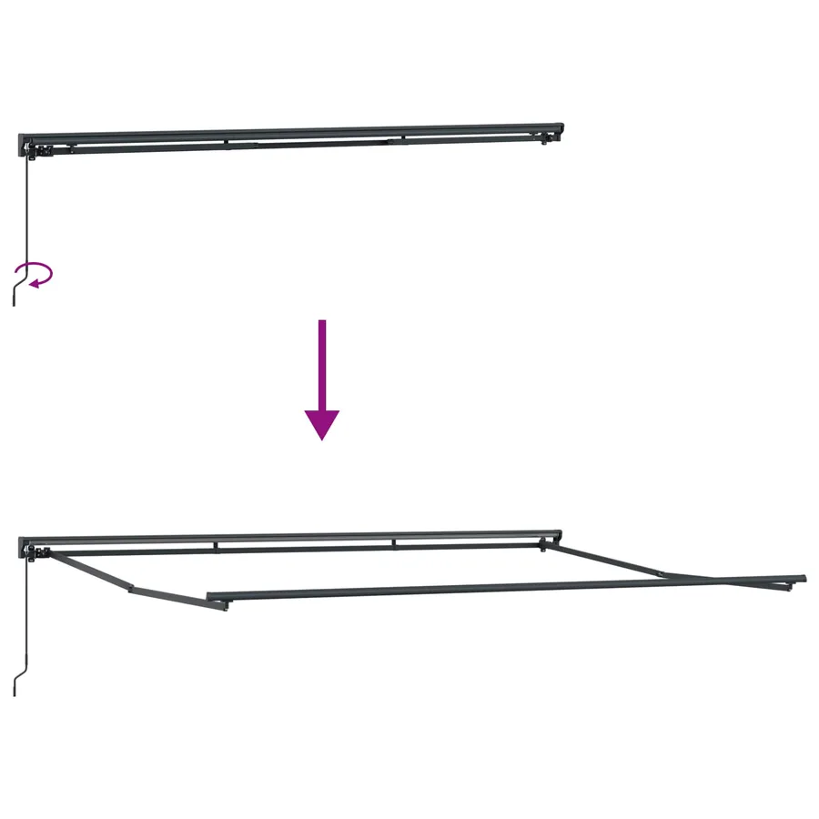 Auvent Rétractable Anthracite 450 × 300 cm - 11