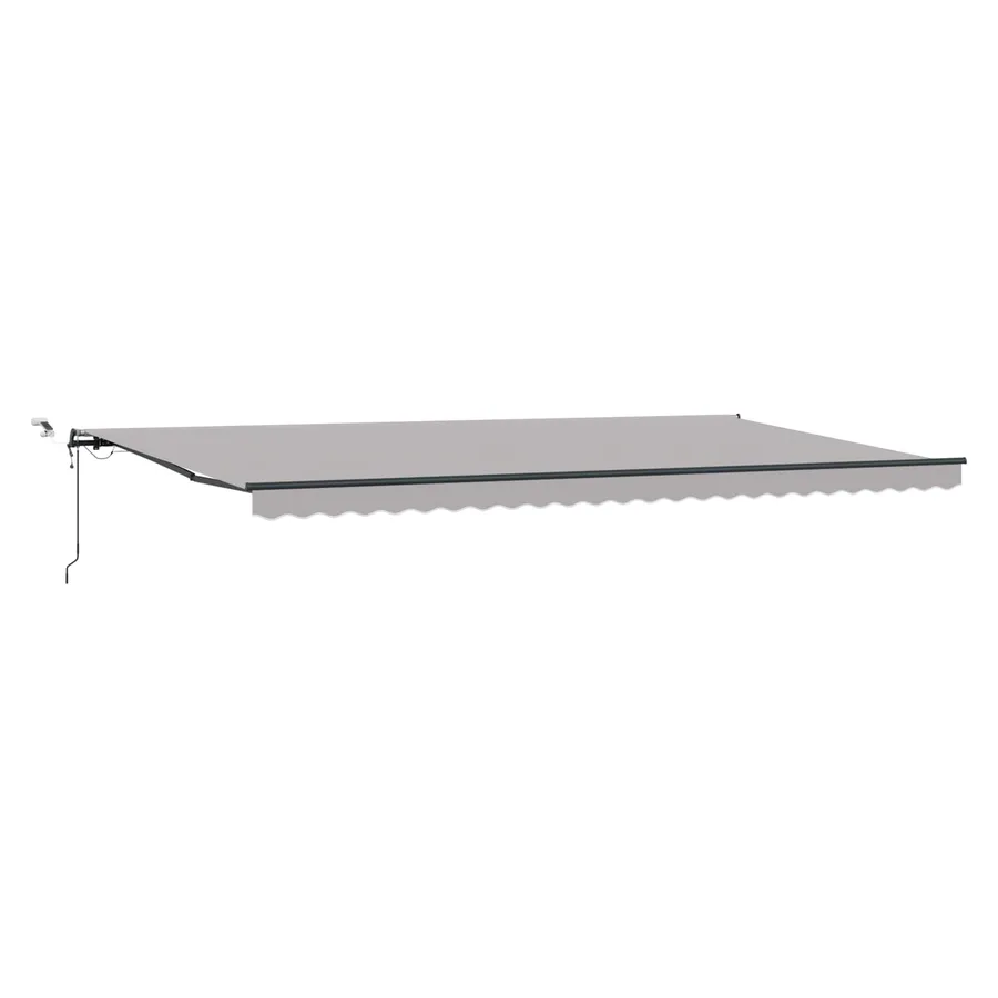 Auvent rétractable Gris clair 600 × 300 cm Polyester - 2