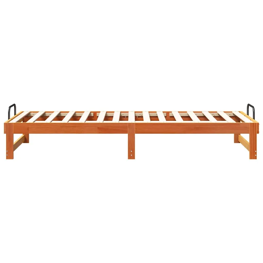 Cadre de lit Marron 80 x 210 cm Pin massif - 6