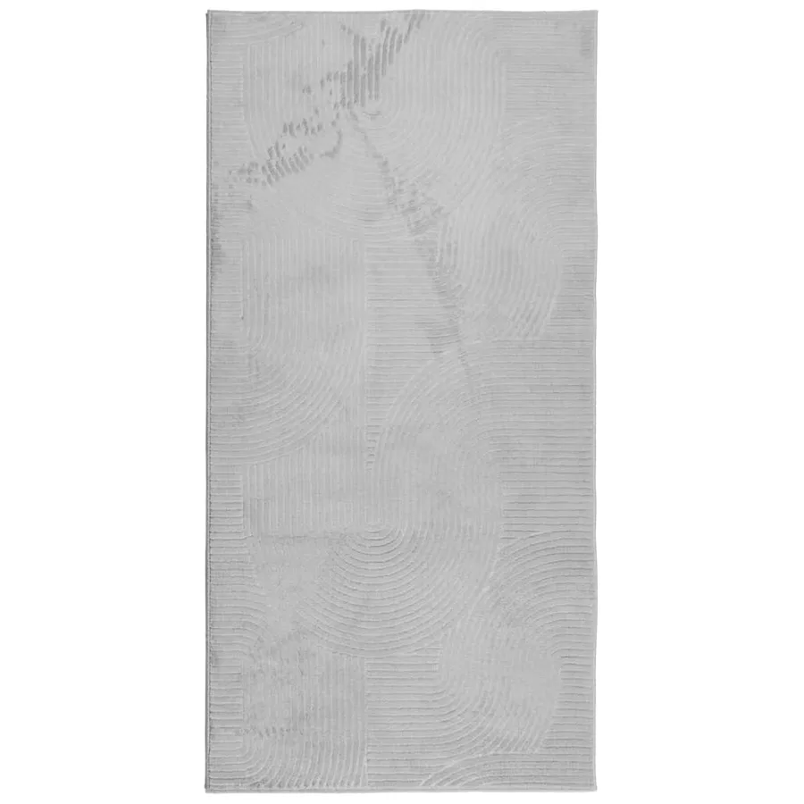 Tapis IZA poils courts style scandinave gris 100x200 cm - 2
