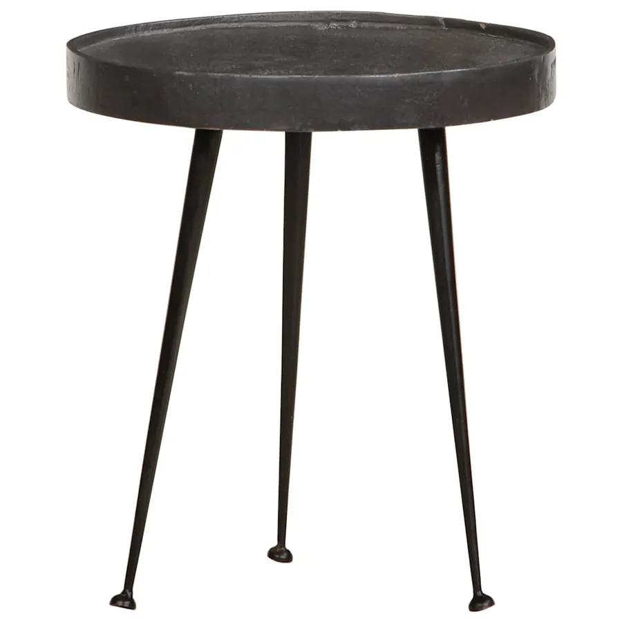 Table basse 3 pcs en bois d'ingénierie noir - 5