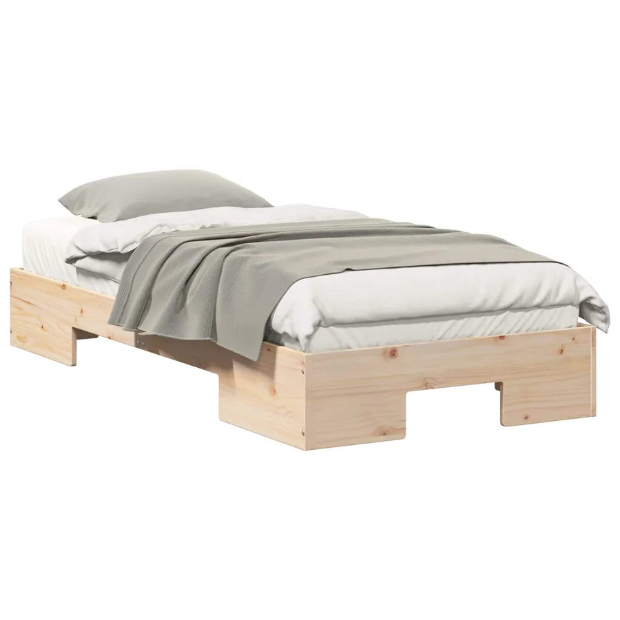 Cadre de lit Marron 75 x 190 cm - 2