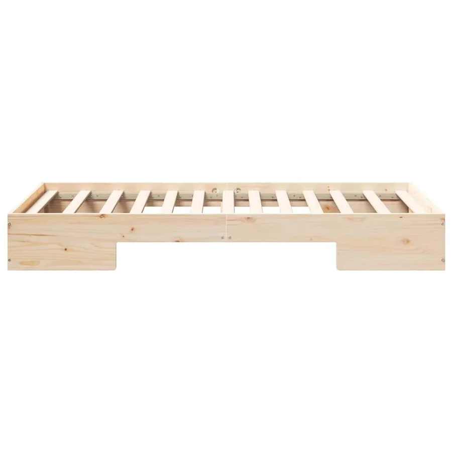 Cadre de lit Marron 75 x 190 cm - 6
