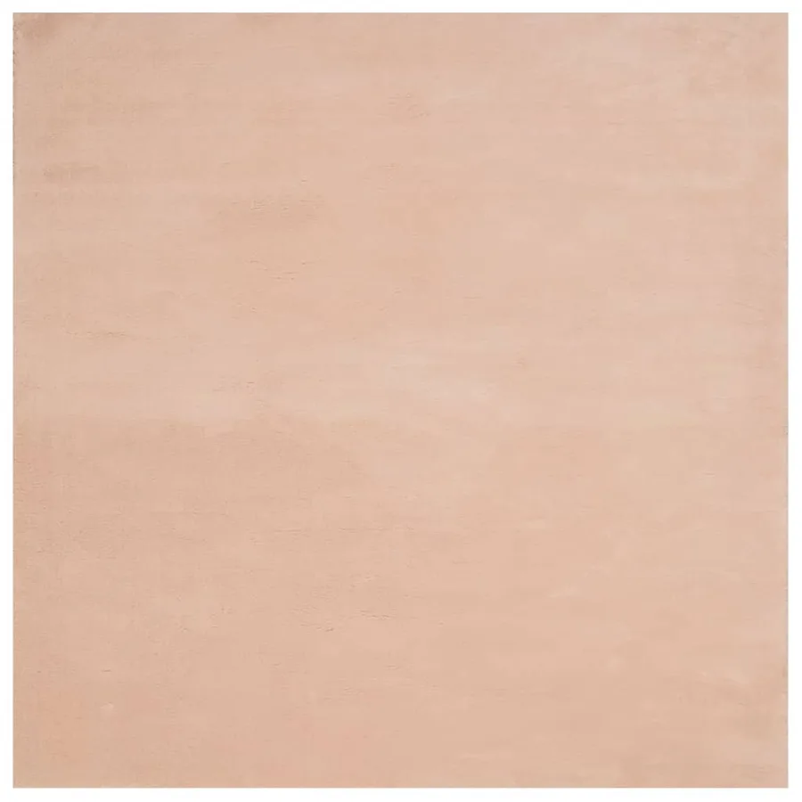Tapis HUARTE à poils courts doux lavable rouge clair 160x160 cm - 2