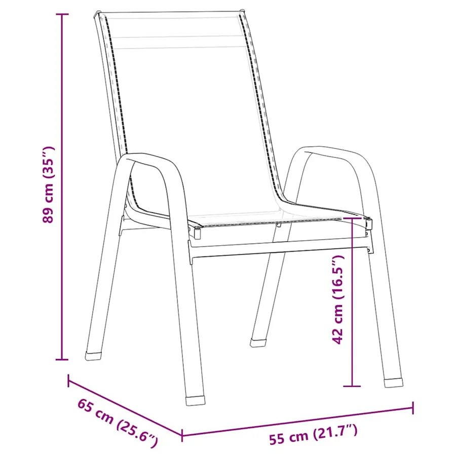 Ensemble de salle à manger pour jardin 5 pcs Noir - 10