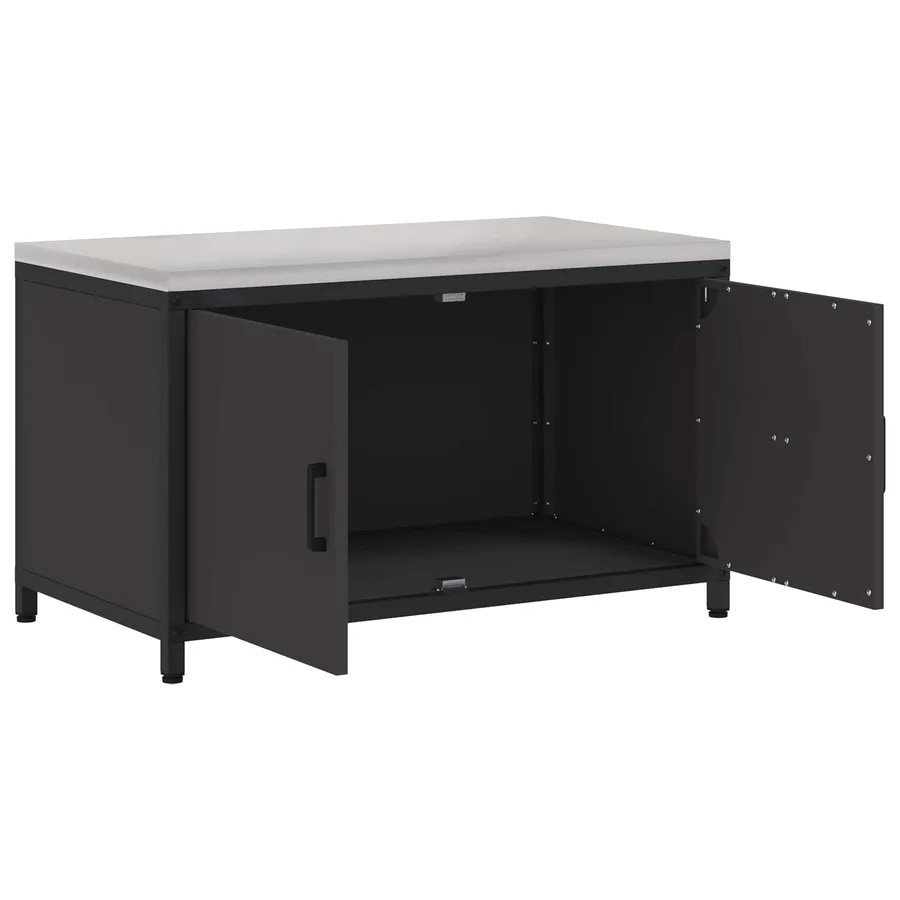 Rangement de cuisine HATTEM Noir 90 x 50 x 53 cm Acier - 6
