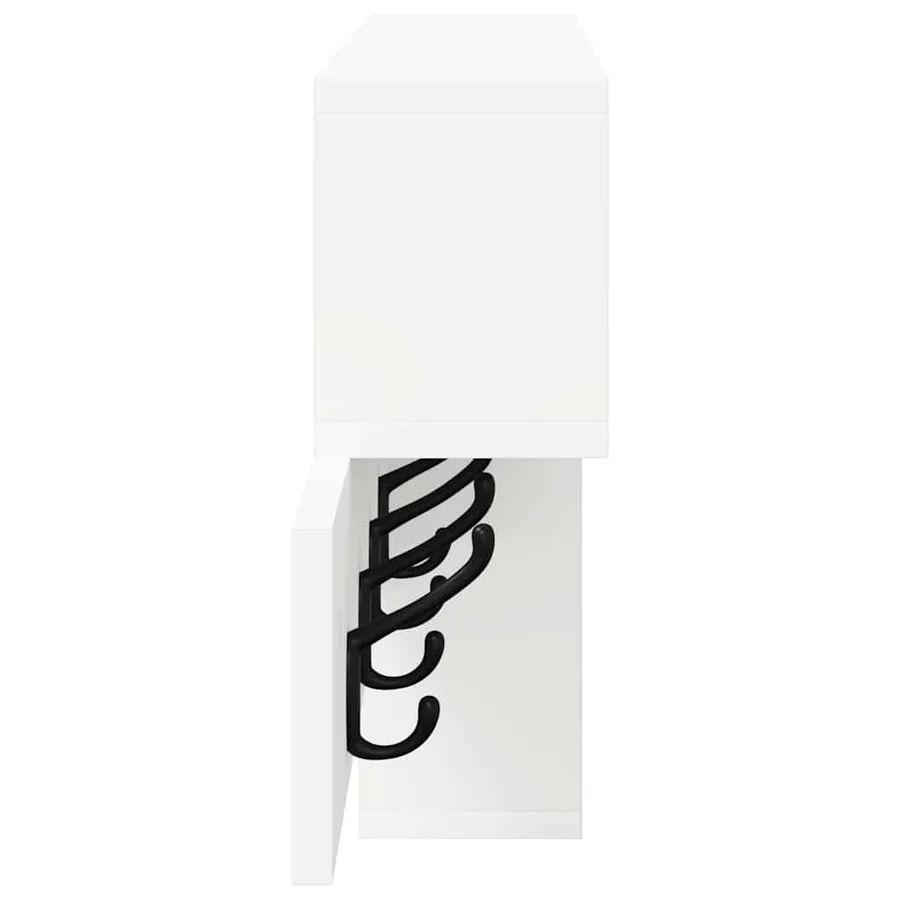 Porte-manteau mural Blanc 100 x 12 x 43,5 cm Bois d'ingénierie - 6