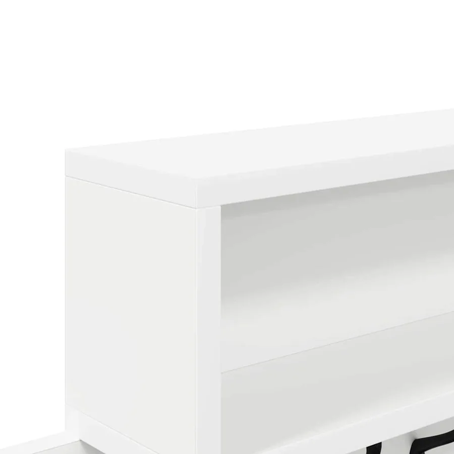 Porte-manteau mural Blanc 100 x 12 x 43,5 cm Bois d'ingénierie - 9