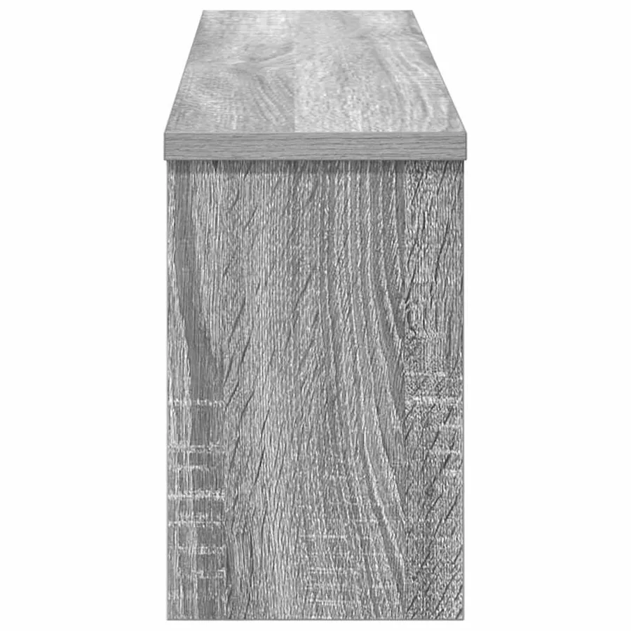Porte-manteau mural avec étagère Gris Sonoma 75 x 16 x 26 cm - 6