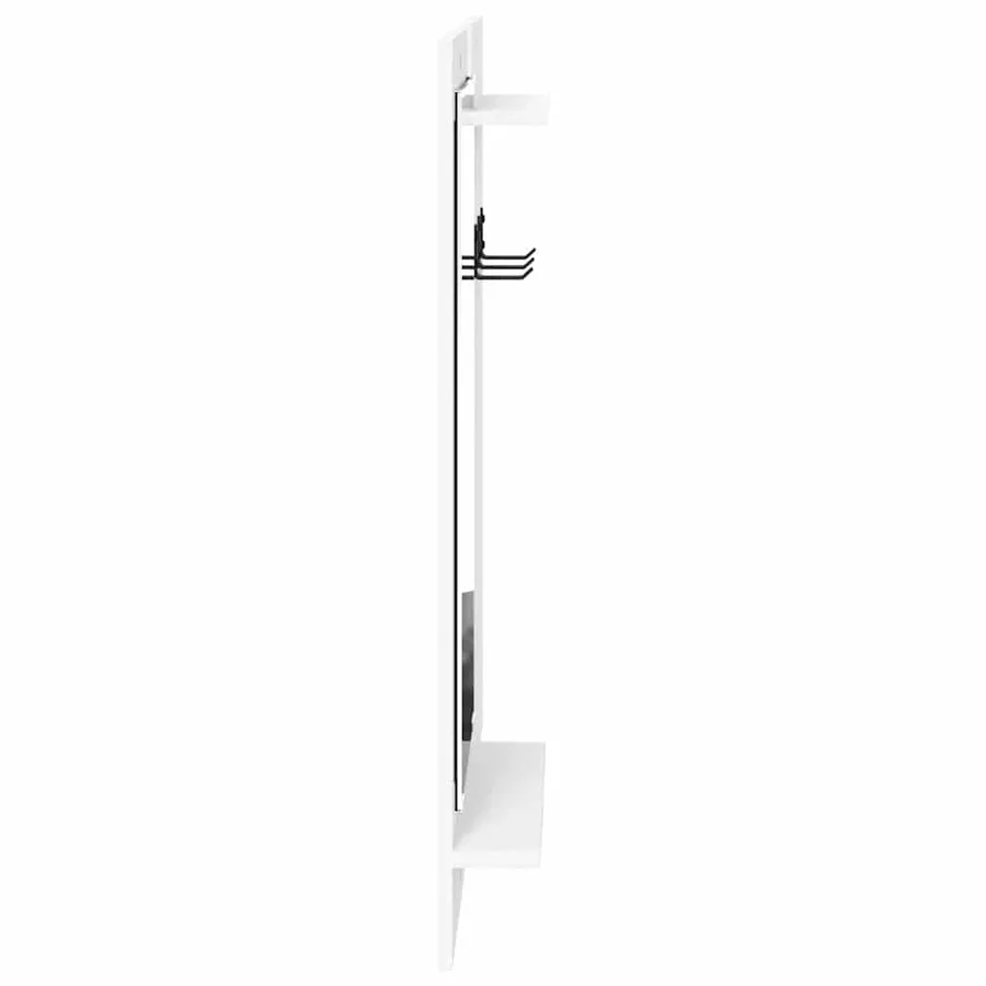 Porte-manteau mural Blanc 70 x 10 x 90 cm Bois d'ingénierie - 6