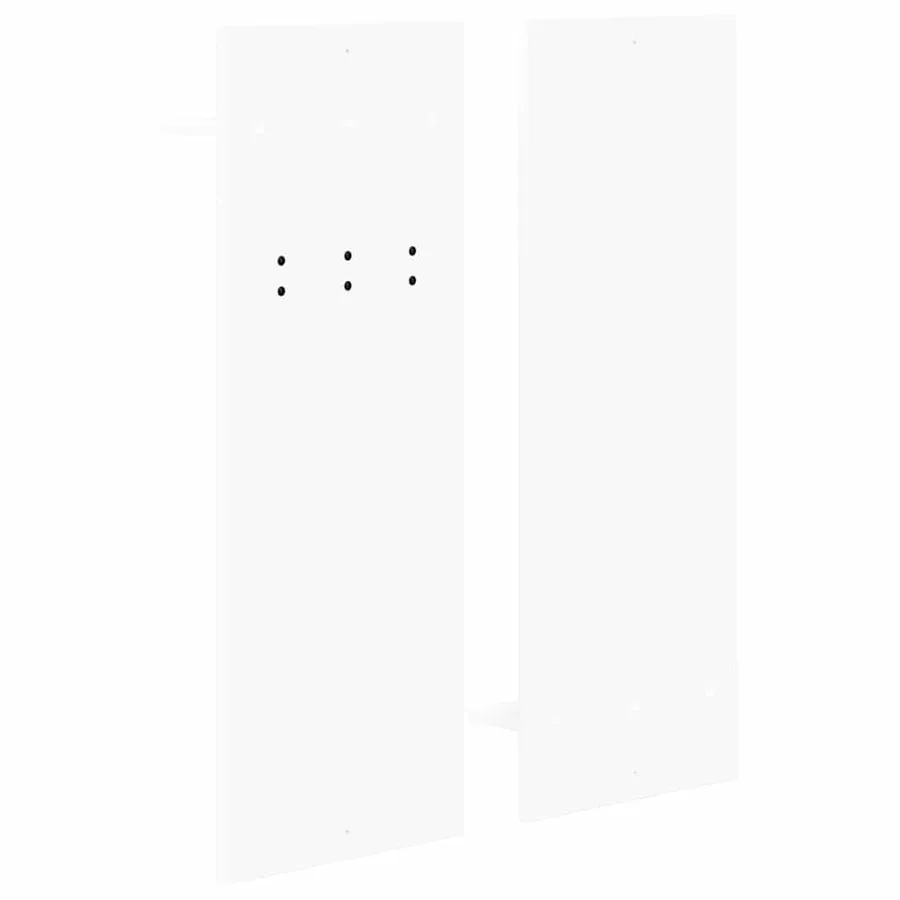 Porte-manteau mural Blanc 70 x 10 x 90 cm Bois d'ingénierie - 7