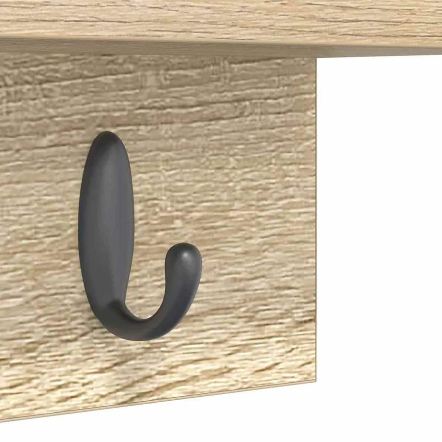 Porte-manteau mural Chêne Sonoma 40 x 10,5 x 18 cm - 9