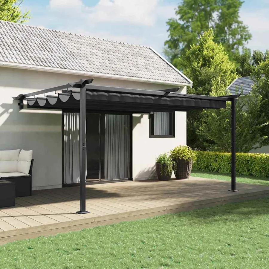 Pavillon 400 x 300 x 200 cm Anthracite Polyester