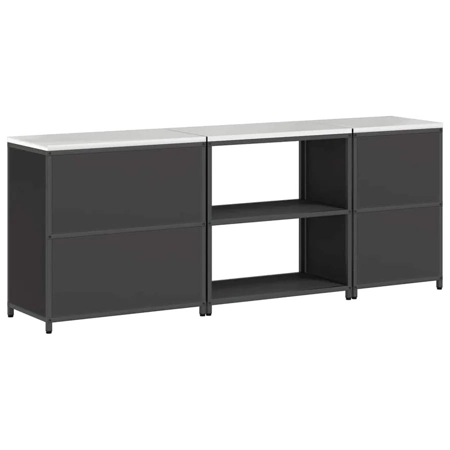 Ensemble de rangement cuisine HATTEM 3 pcs Noir - 12