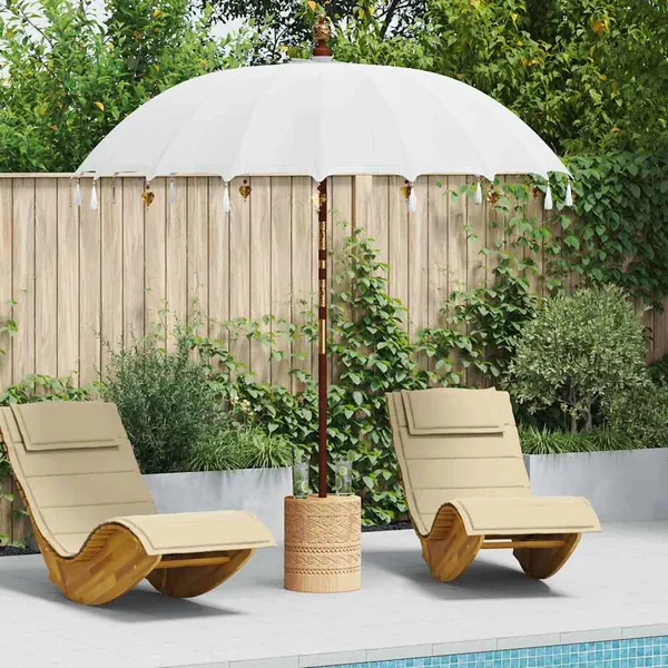 Parasol balinais Crème 220 x 220 x 260 cm