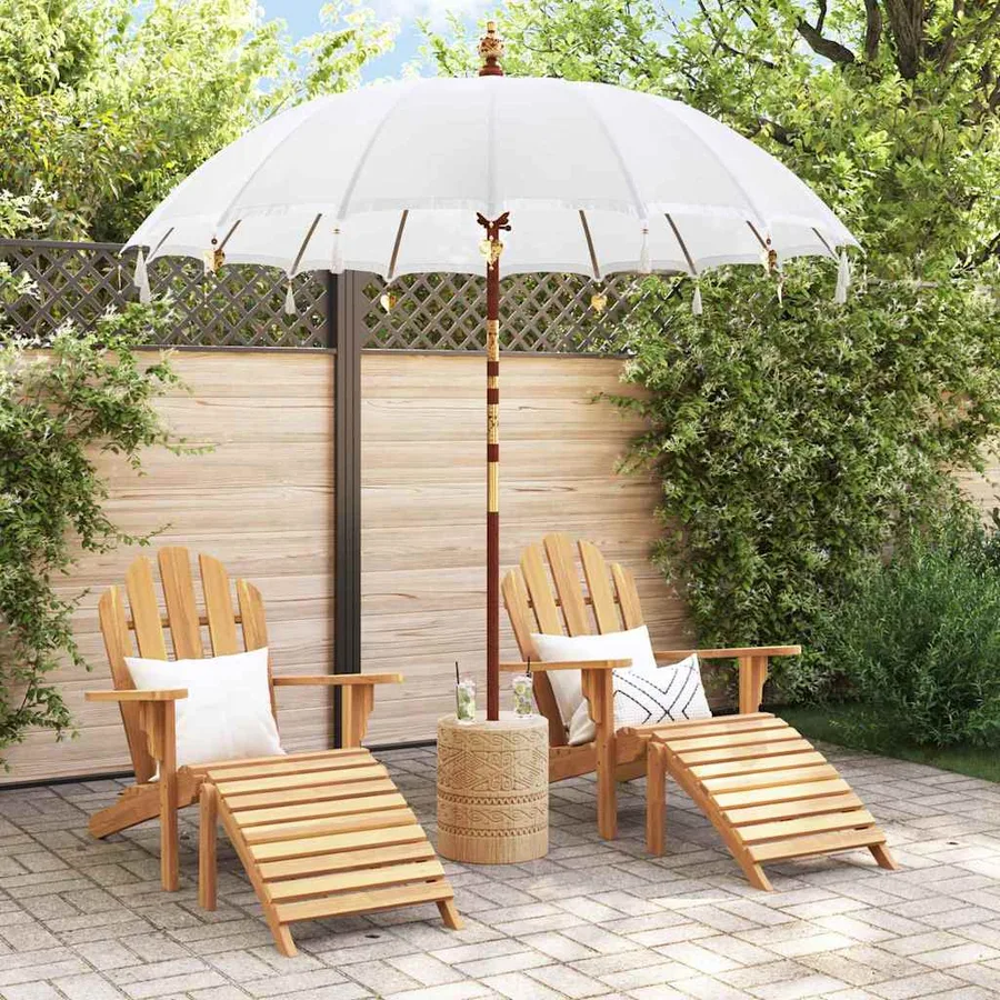 Parasol balinais Crème 220 x 220 x 260 cm - 3