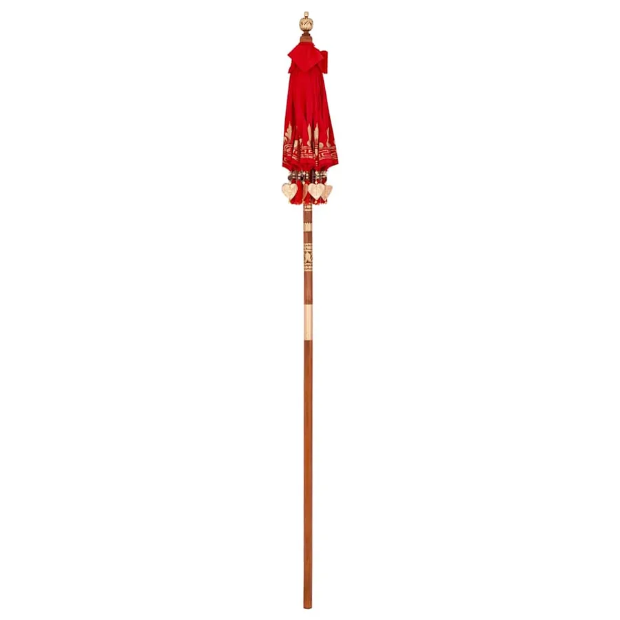 Parasol balinais Rouge 125 x 125 x 260 cm - 4