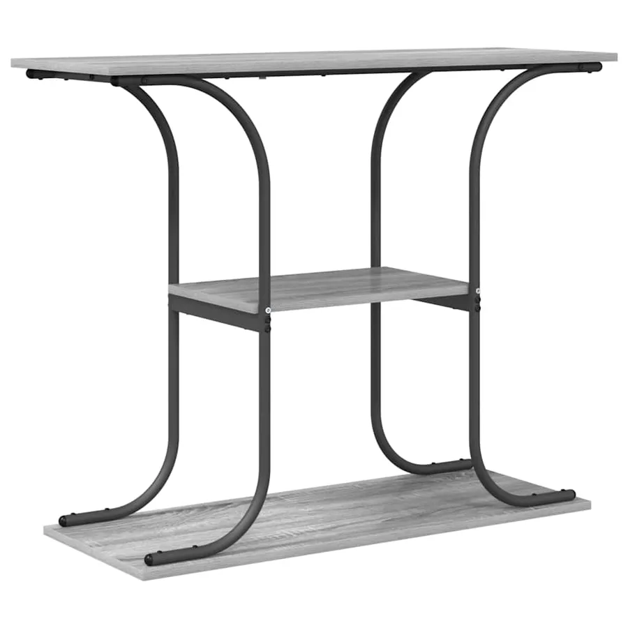 Table console Gris Sonoma 101 x 35 x 80,5 cm Bois d'ingénierie - 2