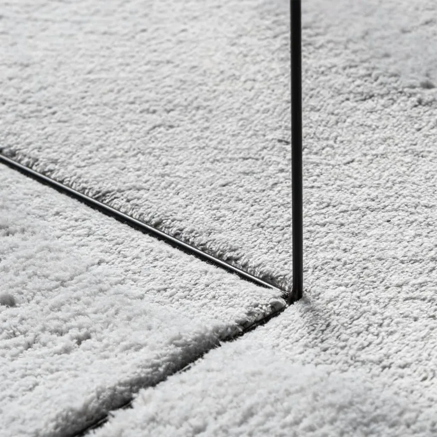 Tapis HUARTE à poils courts doux et lavable gris 80x200 cm - 8