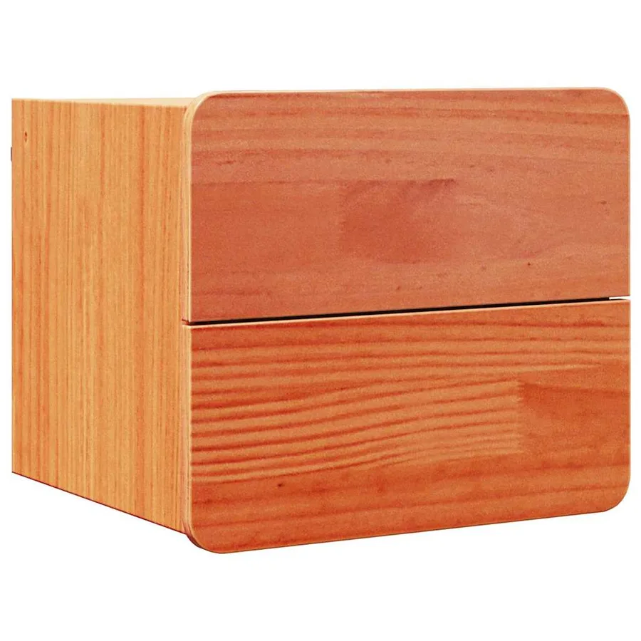 Table de chevet 2 pcs Marron 39 x 34 x 33 cm Bois de pin massif - 5