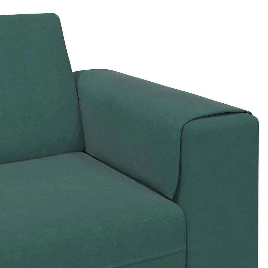 Canapé de salon Vert foncé 250 x 77 x 76 cm - 7