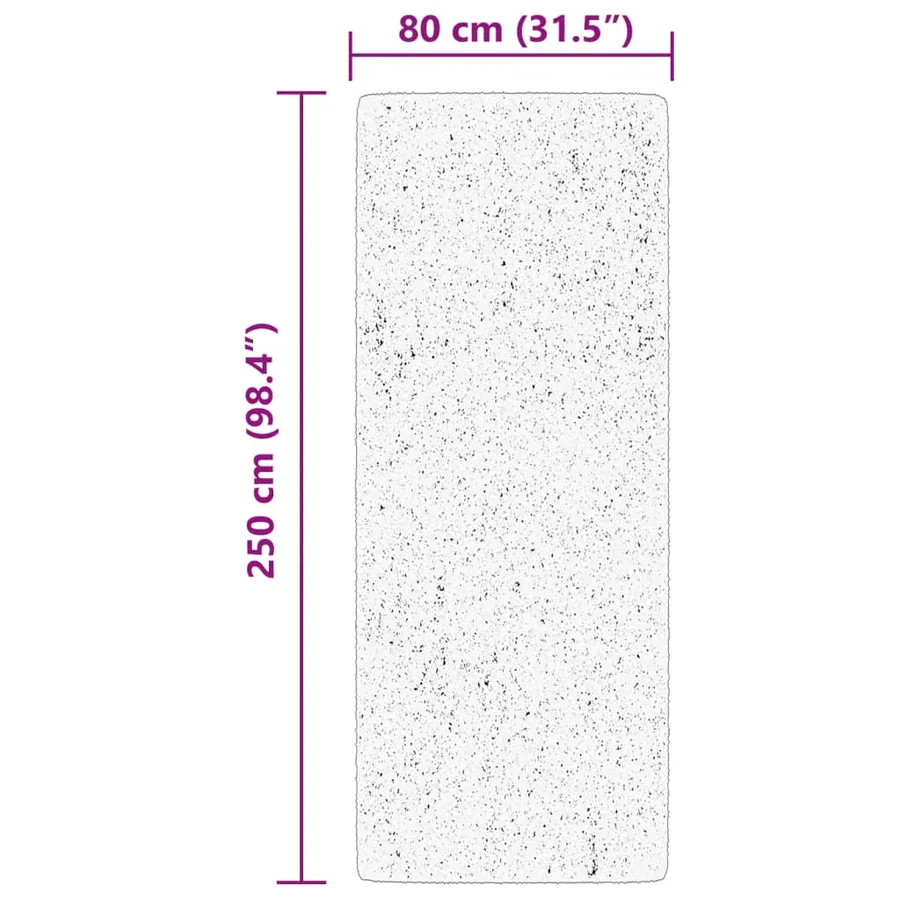 Tapis HUARTE à poils courts doux lavable rouge clair 80x250 cm - 10