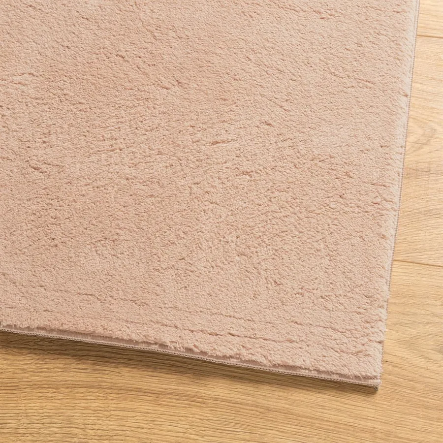 Tapis HUARTE à poils courts doux lavable rouge clair 80x250 cm - 4