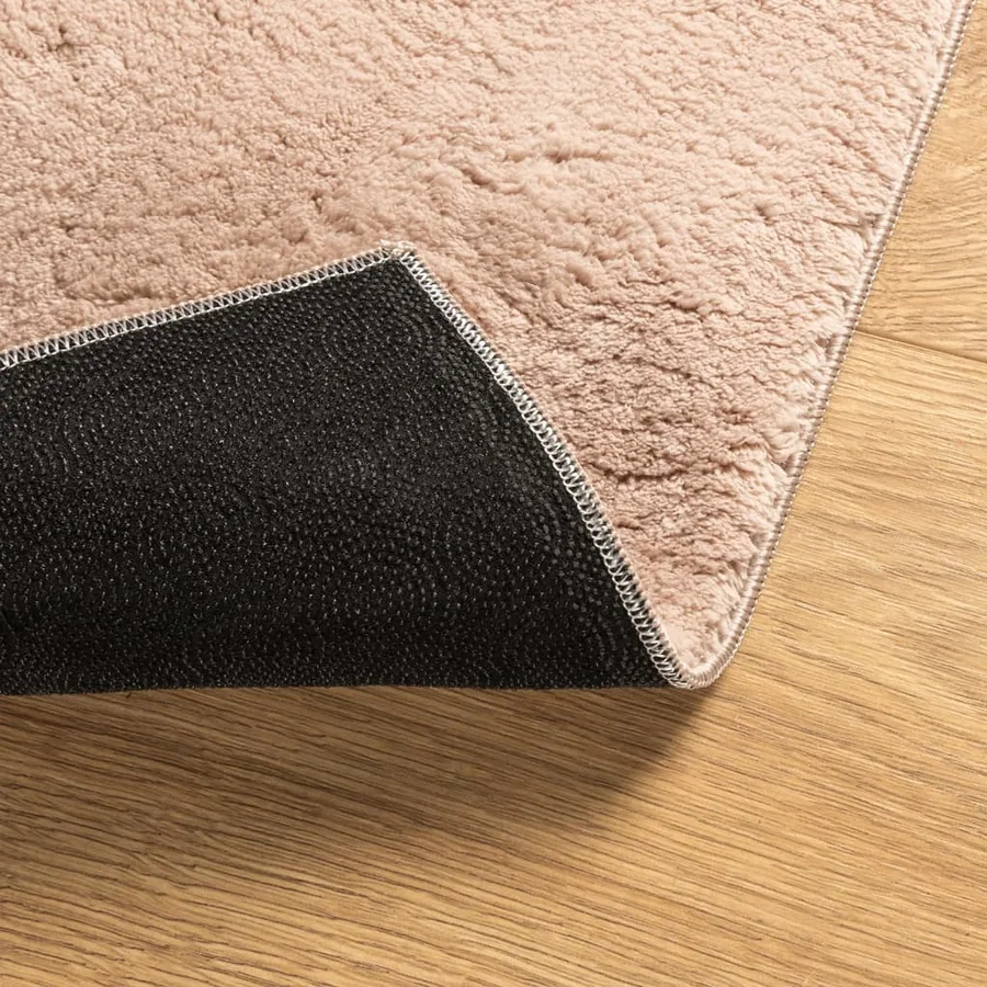 Tapis HUARTE à poils courts doux lavable rouge clair 80x250 cm - 5