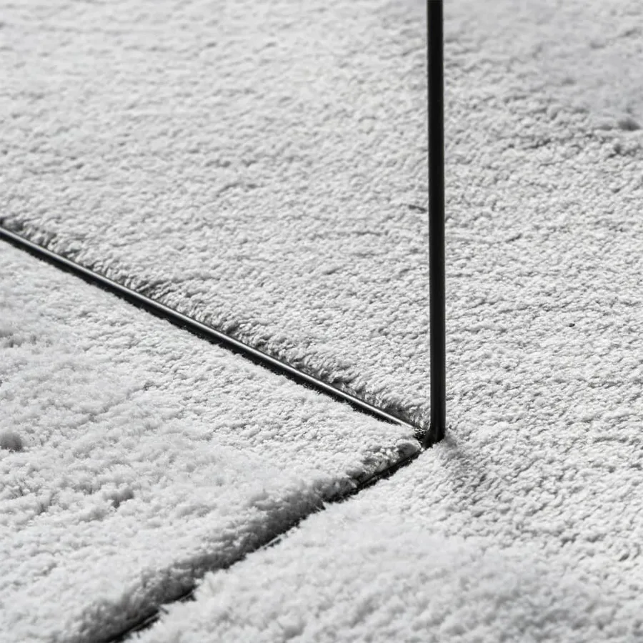 Tapis HUARTE à poils courts doux et lavable gris Ø 100 cm - 8
