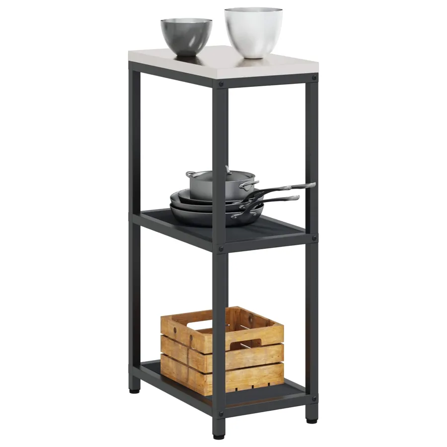 Rangement de cuisine HATTEM Anthracite 30 x 50 x 92 cm Acier - 3