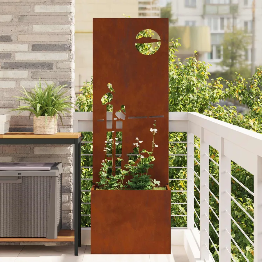 Écran de confidentialité de jardin Rouillé 50 x 32 x 150 cm