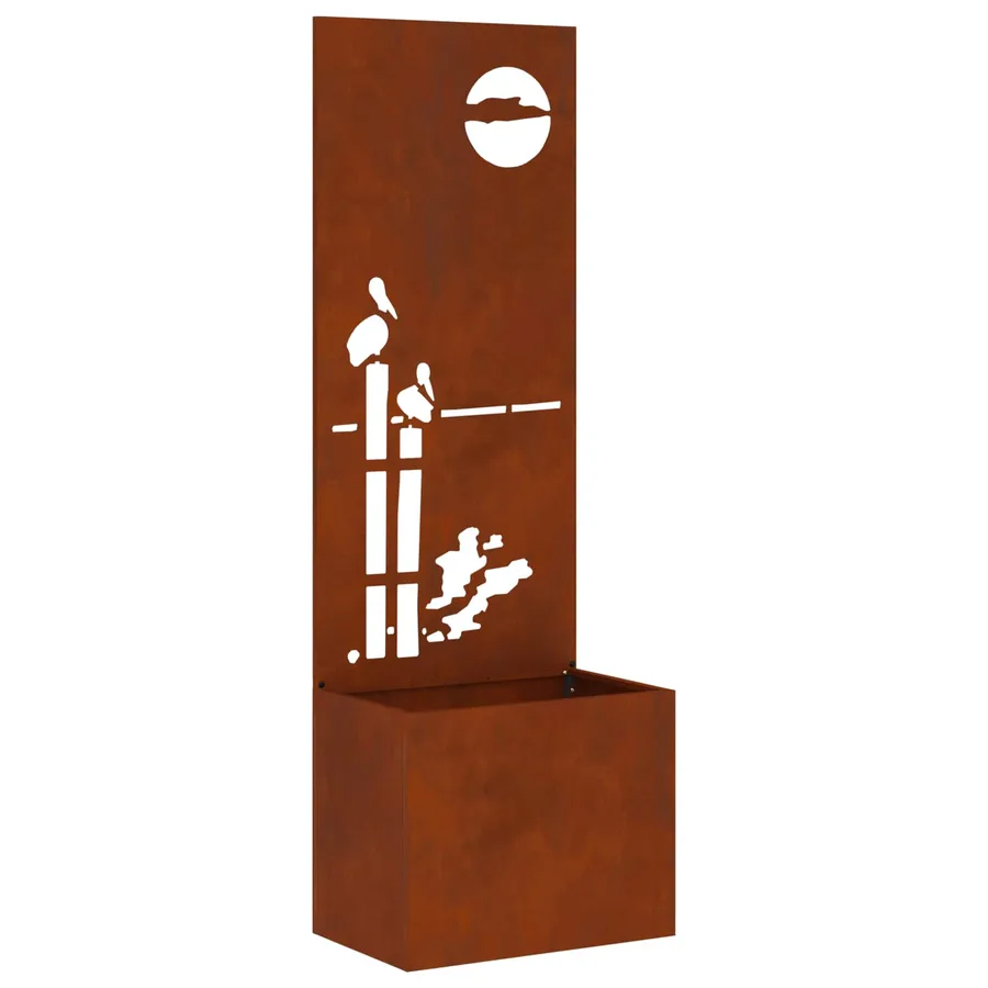 Écran de confidentialité de jardin Rouillé 50 x 32 x 150 cm - 2