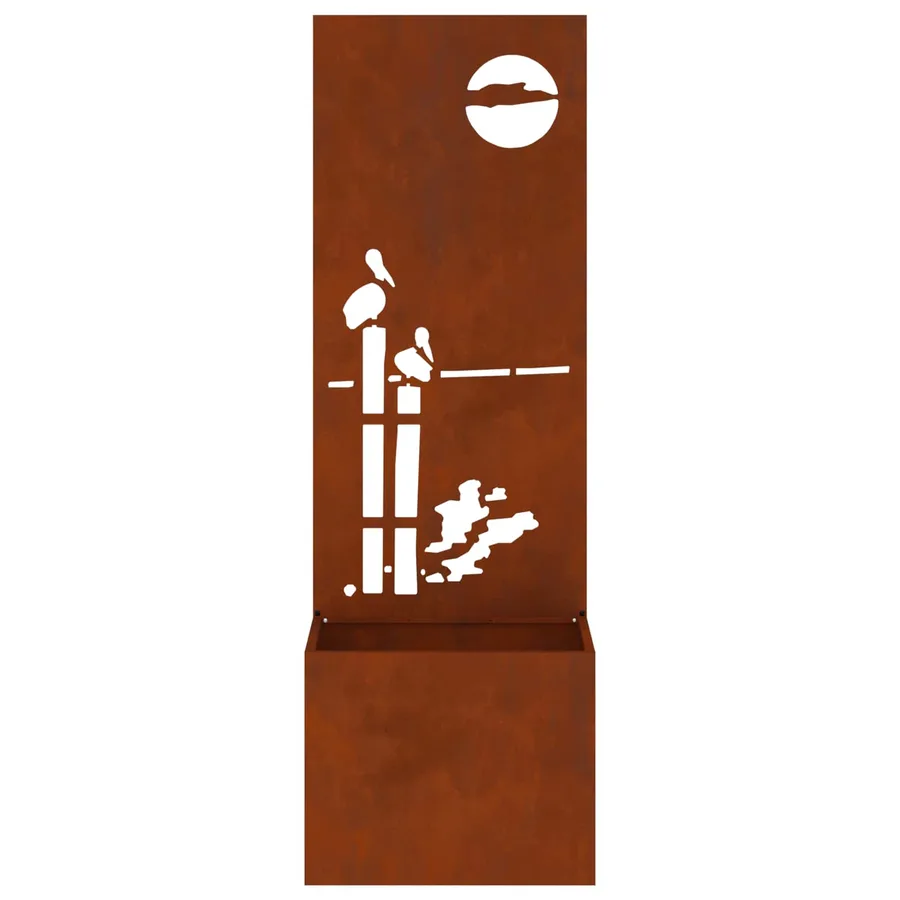 Écran de confidentialité de jardin Rouillé 50 x 32 x 150 cm - 6