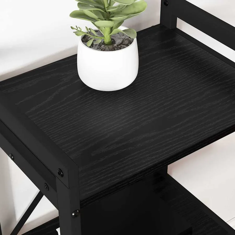 Étagère Chêne noir 60 x 30 x 85 cm Bois d'ingénierie - 4