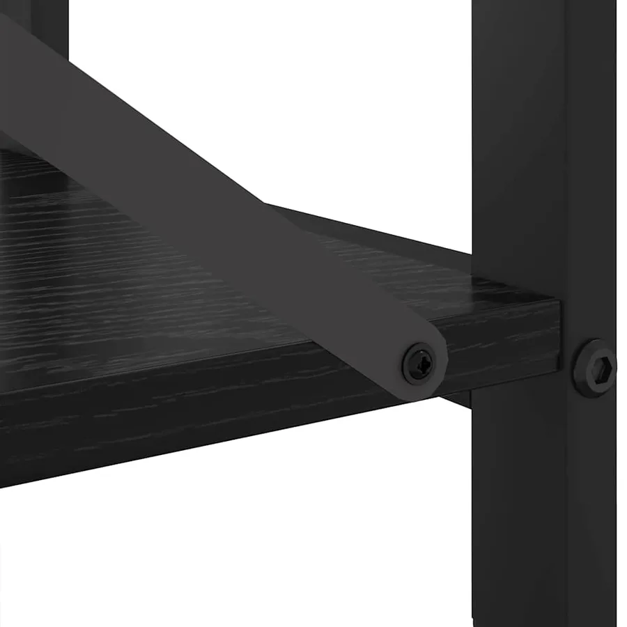 Étagère Chêne noir 60 x 30 x 85 cm Bois d'ingénierie - 9