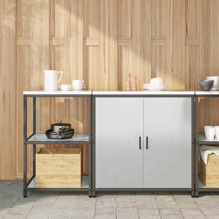 Ensemble de rangement cuisine HATTEM 2 pcs Argenté