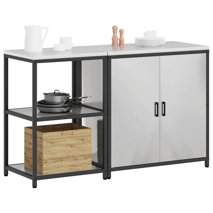 Ensemble de rangement cuisine HATTEM 2 pcs Argenté - 3