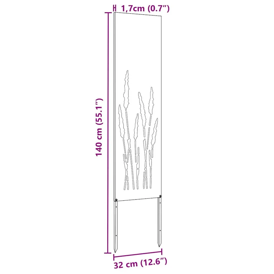 Écran de confidentialité de jardin Fretwork Argenté 32 x 140 cm - 16