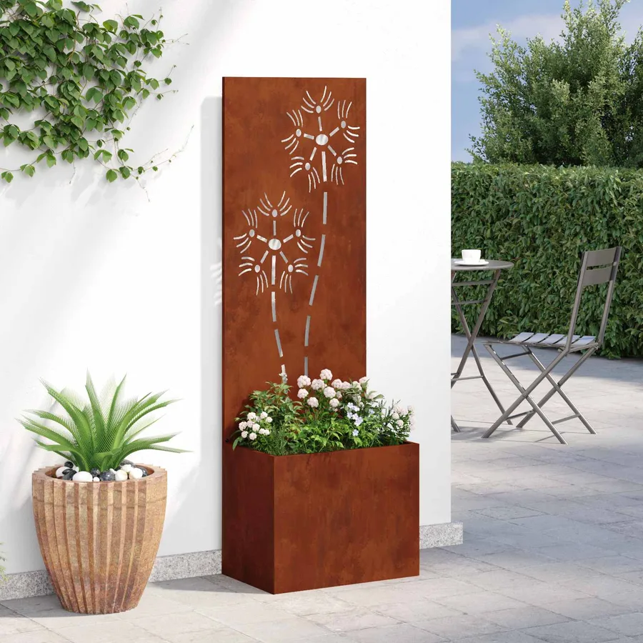 Écran de confidentialité de jardin Rouillé 50 x 32 x 150 cm - 4