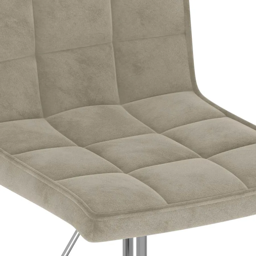 Chaises pivotantes à manger lot de 4 gris clair velours - 8