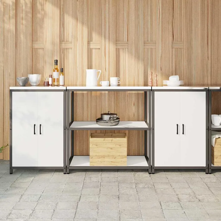 Ensemble de rangement cuisine HATTEM 3 pcs Blanc