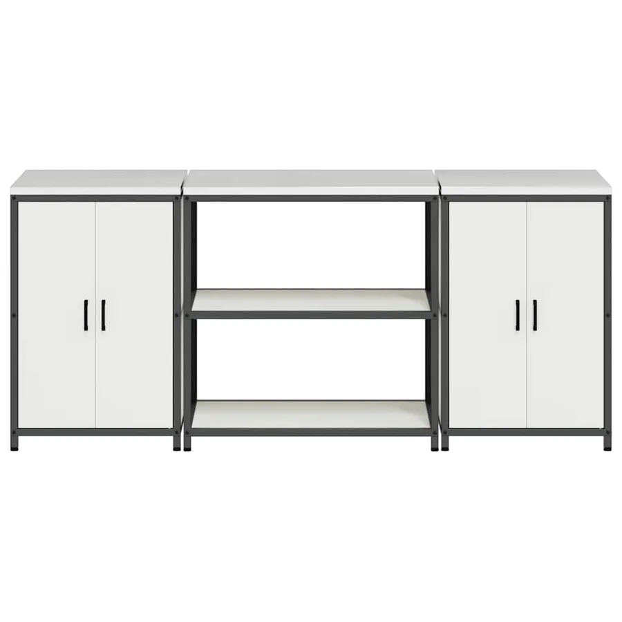 Ensemble de rangement cuisine HATTEM 3 pcs Blanc - 8