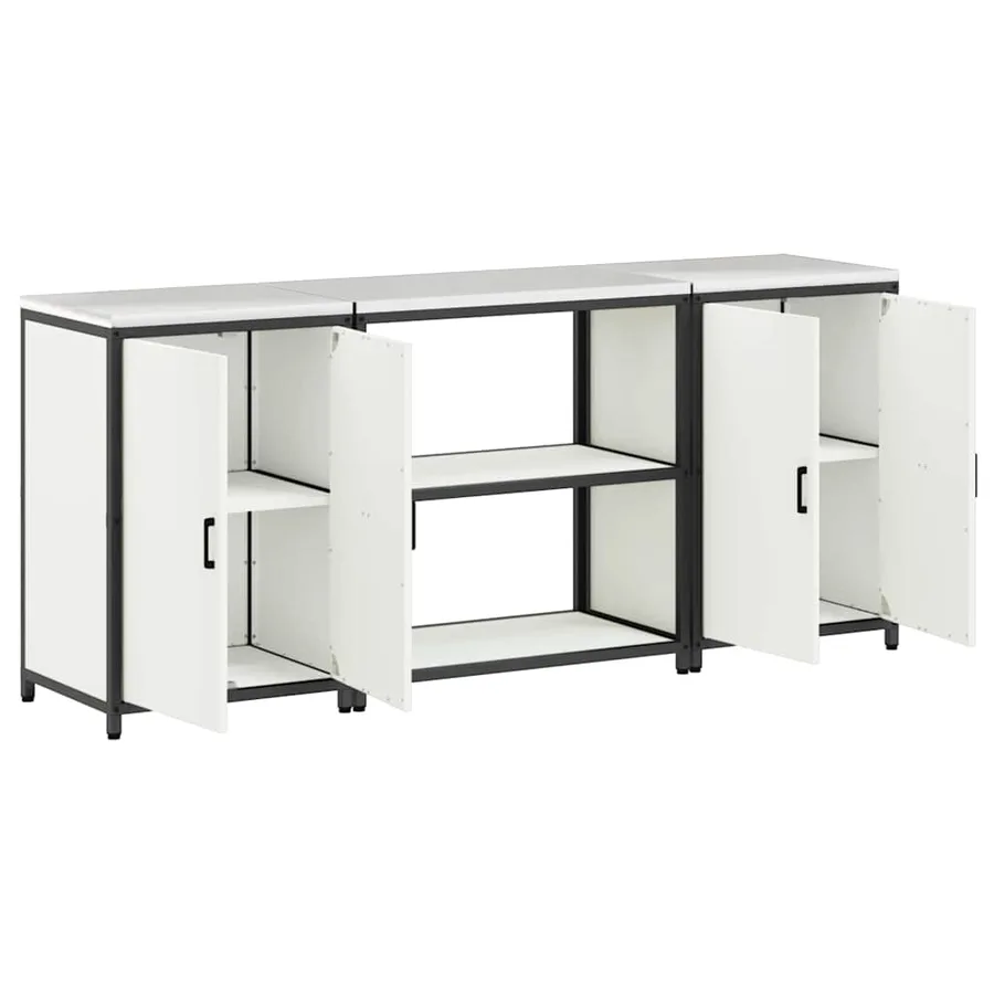 Ensemble de rangement cuisine HATTEM 3 pcs Blanc - 9