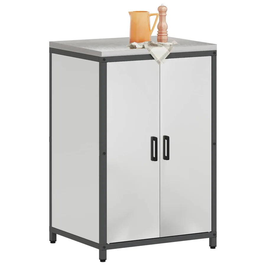Rangement de cuisine HATTEM Argenté 60 x 50 x 92 cm Acier - 3