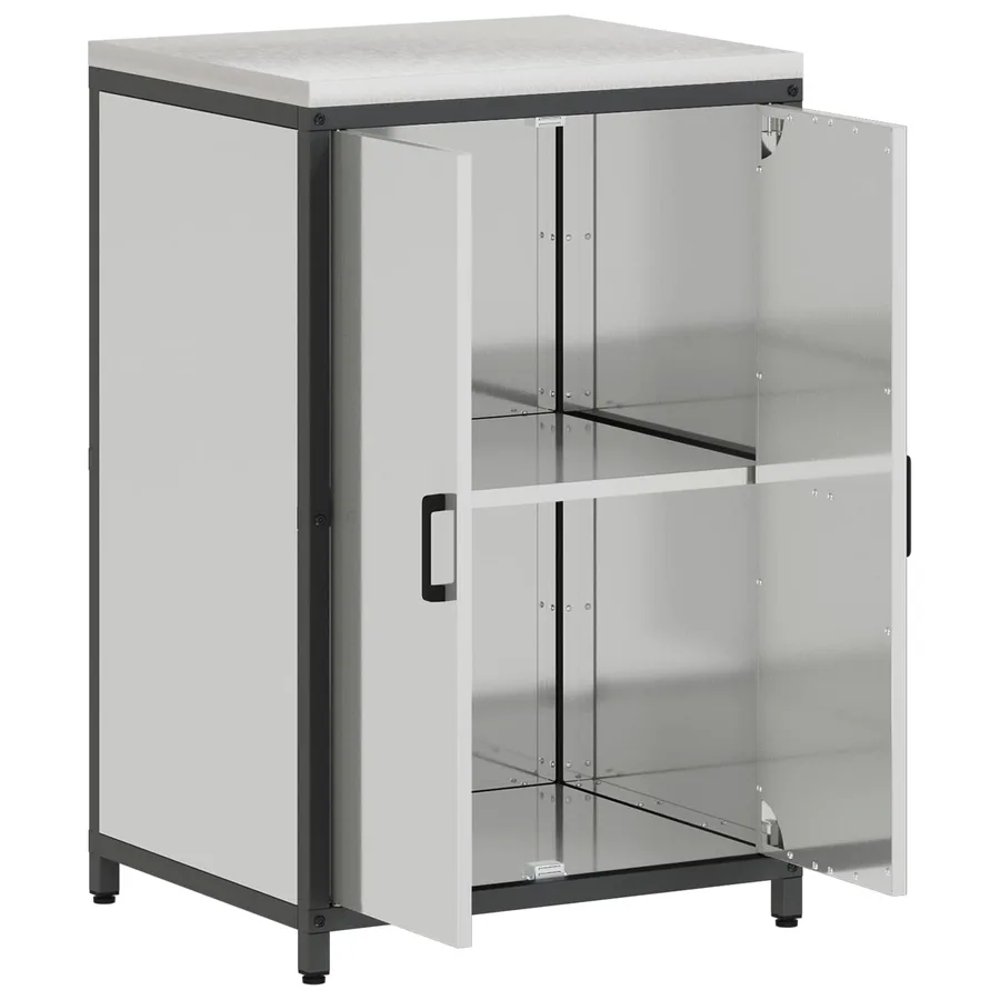 Rangement de cuisine HATTEM Argenté 60 x 50 x 92 cm Acier - 6