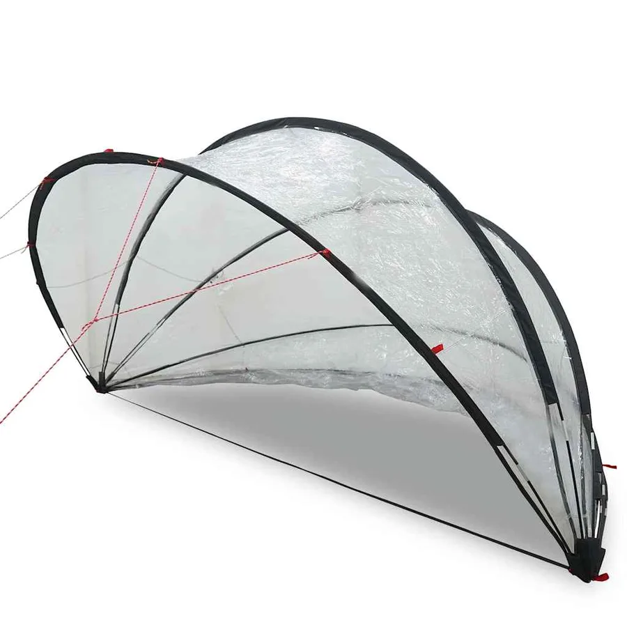 Dôme de piscine Transparent 336 x 322 x 160 cm PVC - 3